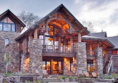Combined Timber Crafts Colorado Mountain Residence